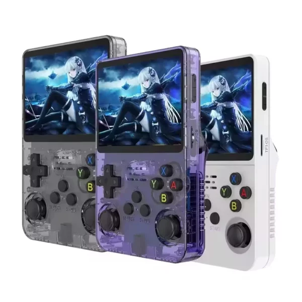 R36S Retro Handheld Video Game Console System 3.5 Inch IPS Screen Mini Video Player 64GB Classic Gaming